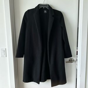 Casual black Zara overcoat